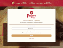 Tablet Screenshot of pampero.com